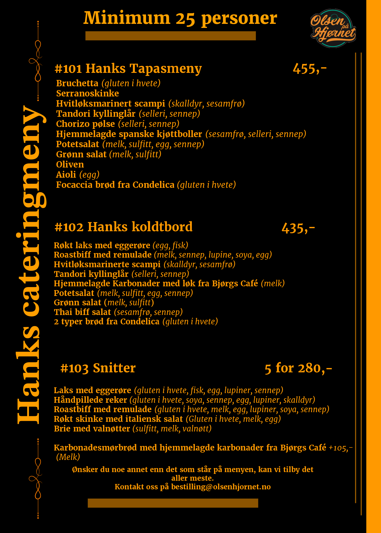 Cateringmeny