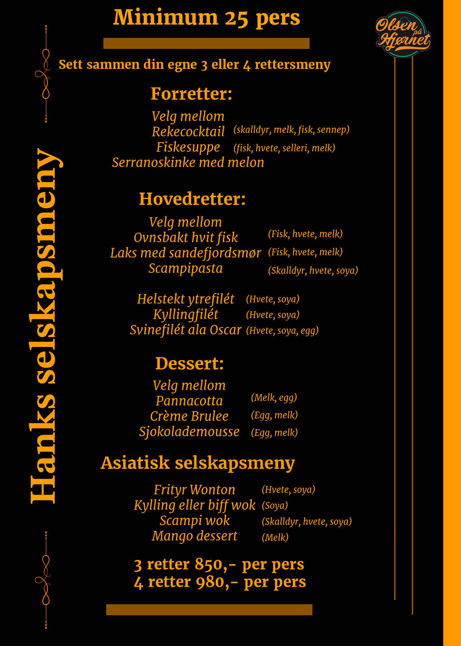 Selskapsmeny