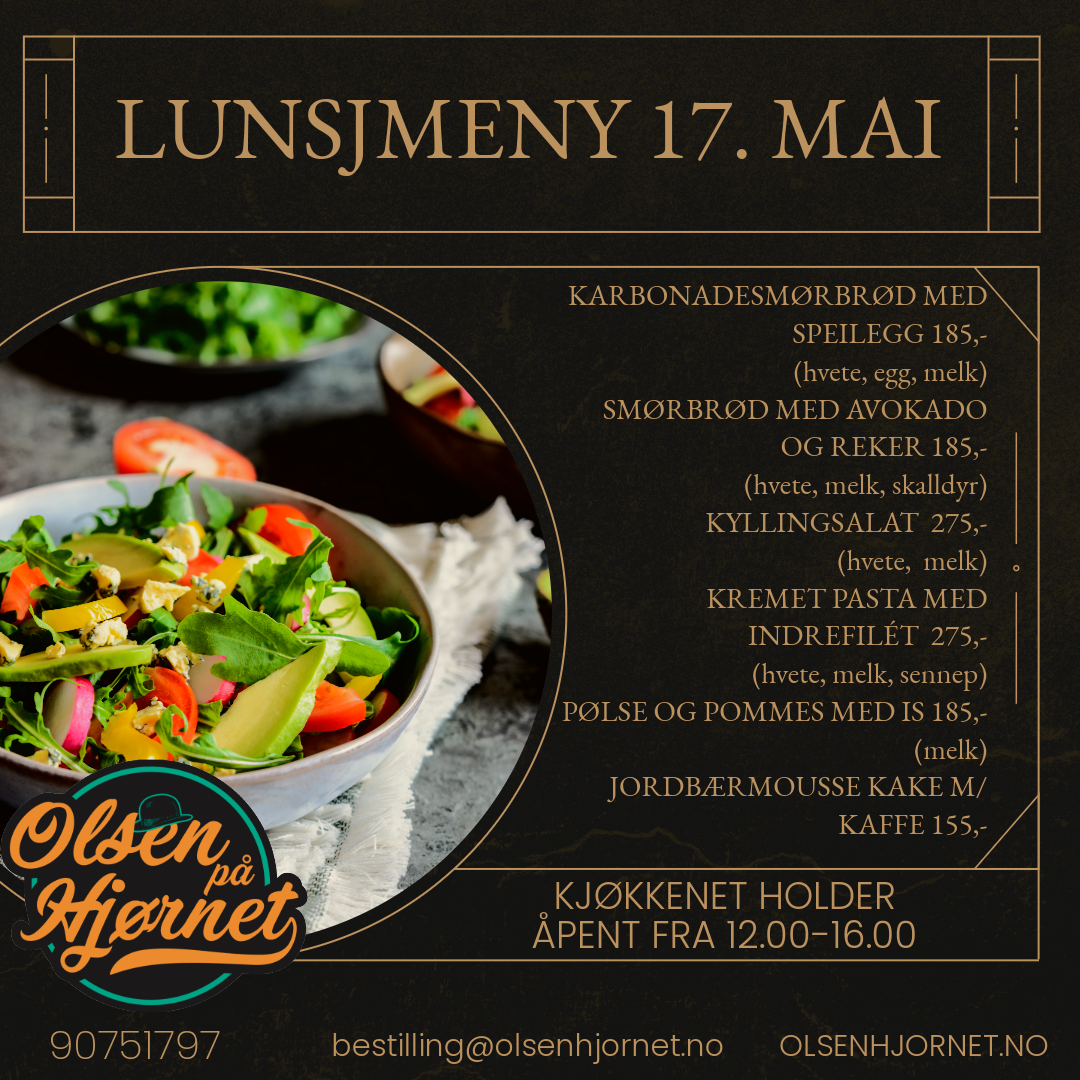 lunsjmeny 17.mai